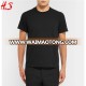 Hot Sale Summer Cheap Custom Level Slim-Fit Black Cotton-Jersey T-Shirt Wholesale