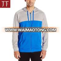 Wholesale Men zipper plain hoodie jacket custom